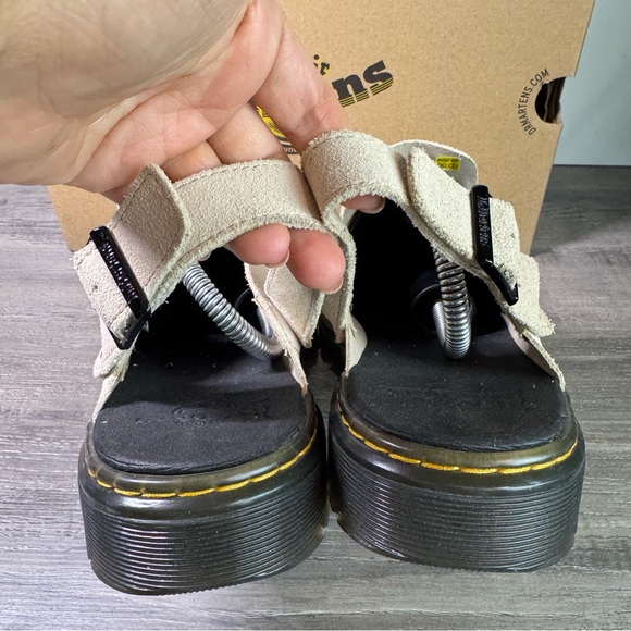 Dr. Martens Carlson Suede Slingback Mules Beige Warm Sand size 10 EUC - Picture 5 of 9